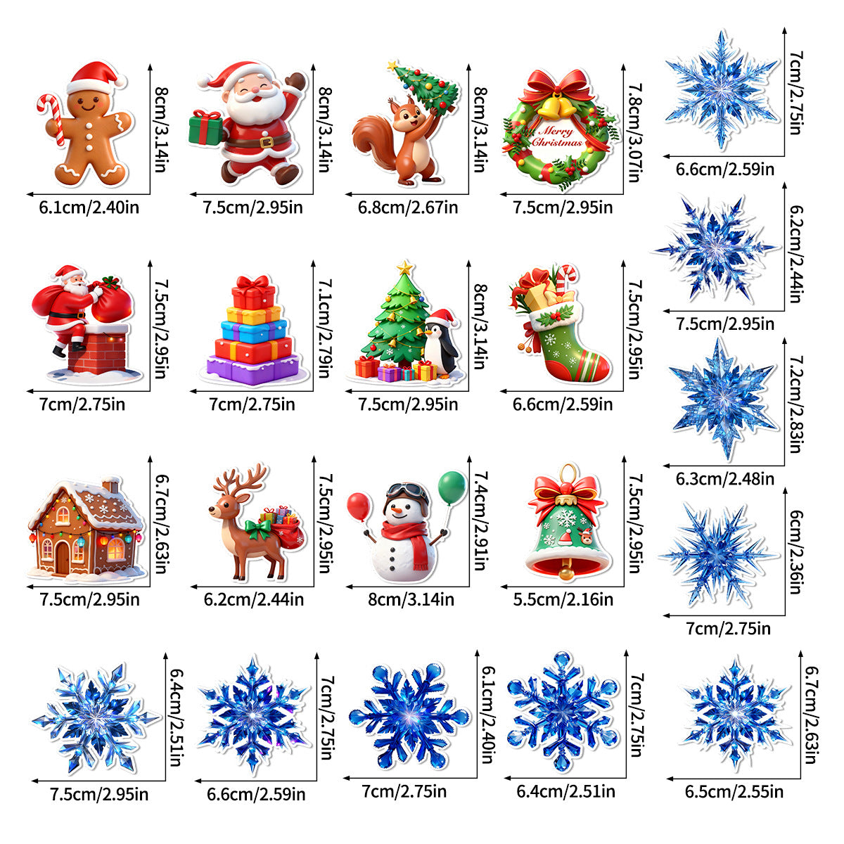 🔥Hot Sale 🔥Christmas 3D Glowing Wall Decals