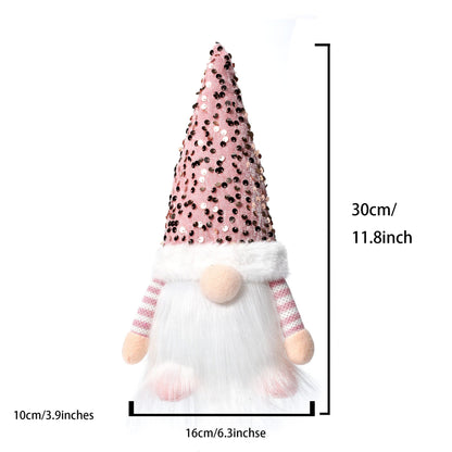 ✨ Lighted Christmas Gnome Plush – Premium Nordic Reindeer Santa Decoration for Festive Home & Gifts