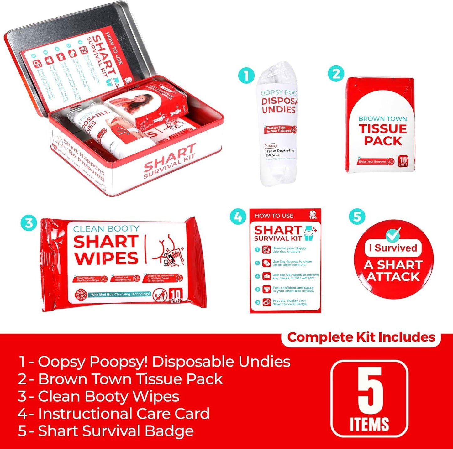 🔥2025 HOT SALE🔥Funny Shart Survival Kit by Witty Yeti