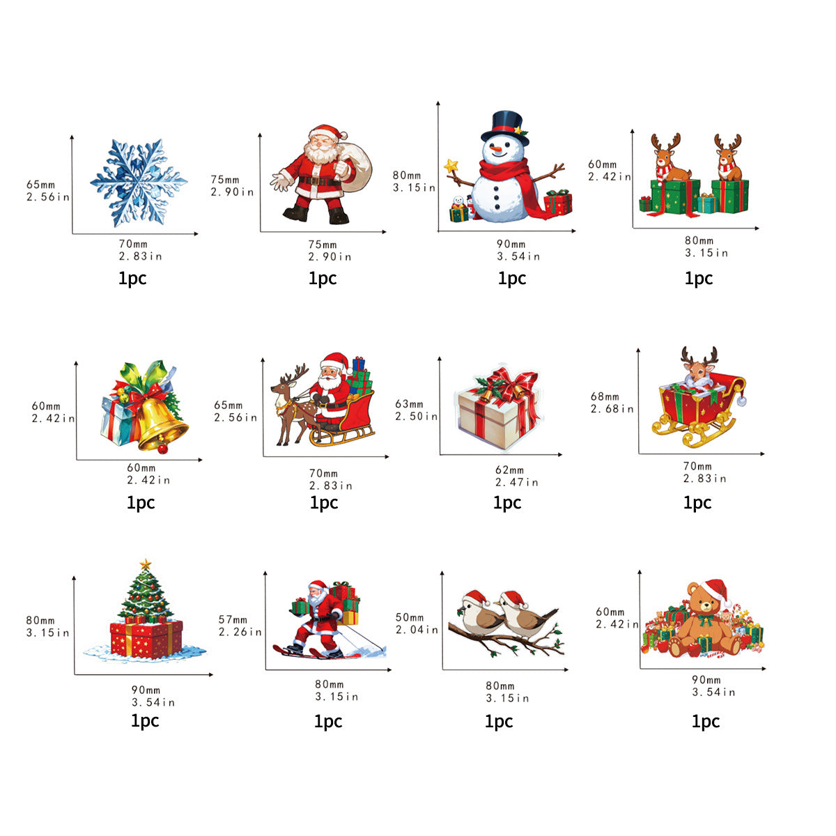 🔥Hot Sale 🔥Christmas 3D Glowing Wall Decals