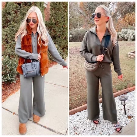 🔥Hot Sale 50% OFF🔥-🎀Women's 2 Piece Casual Outfits Sweatsuit Set