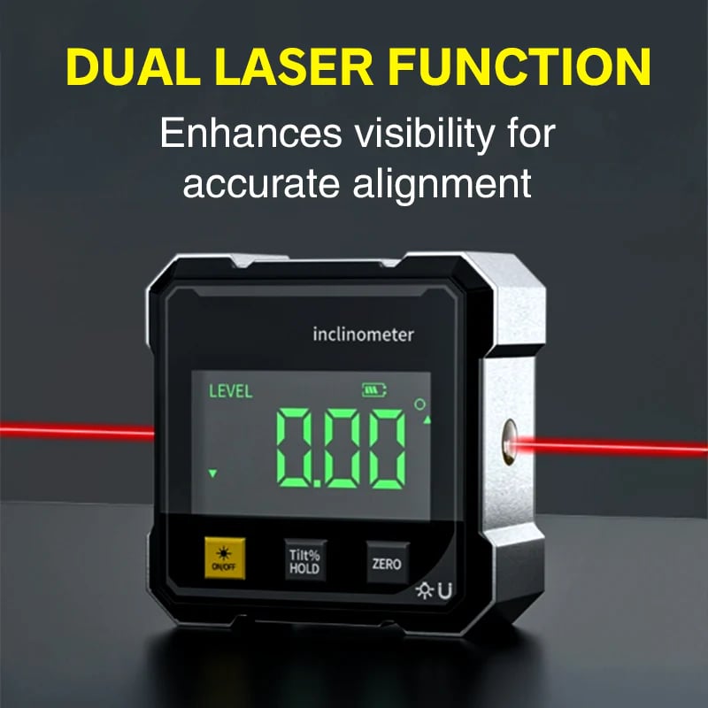 🔥Limited Time Discount 🔥4-Side Magnetic Digital Angle Gauge with Laser