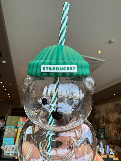 🔥Hot Sale 50% OFF🔥Bearista Glass Straw Cup 🐻✨