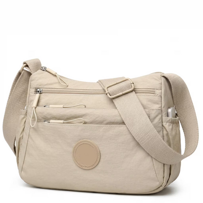 👜Women Solid Color Fashionable Multi-pocket Zipper Crossbody Bag
