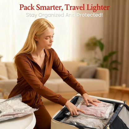 [2026 Upgraded VacBrid] Cordless Vacuum Compression Bag Set – 15 Pack