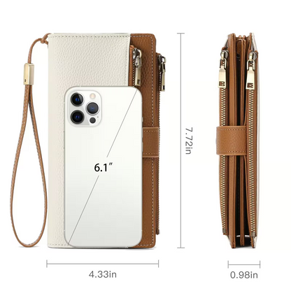 Women's Trifold RFID Blocking PU Leather Wallet
