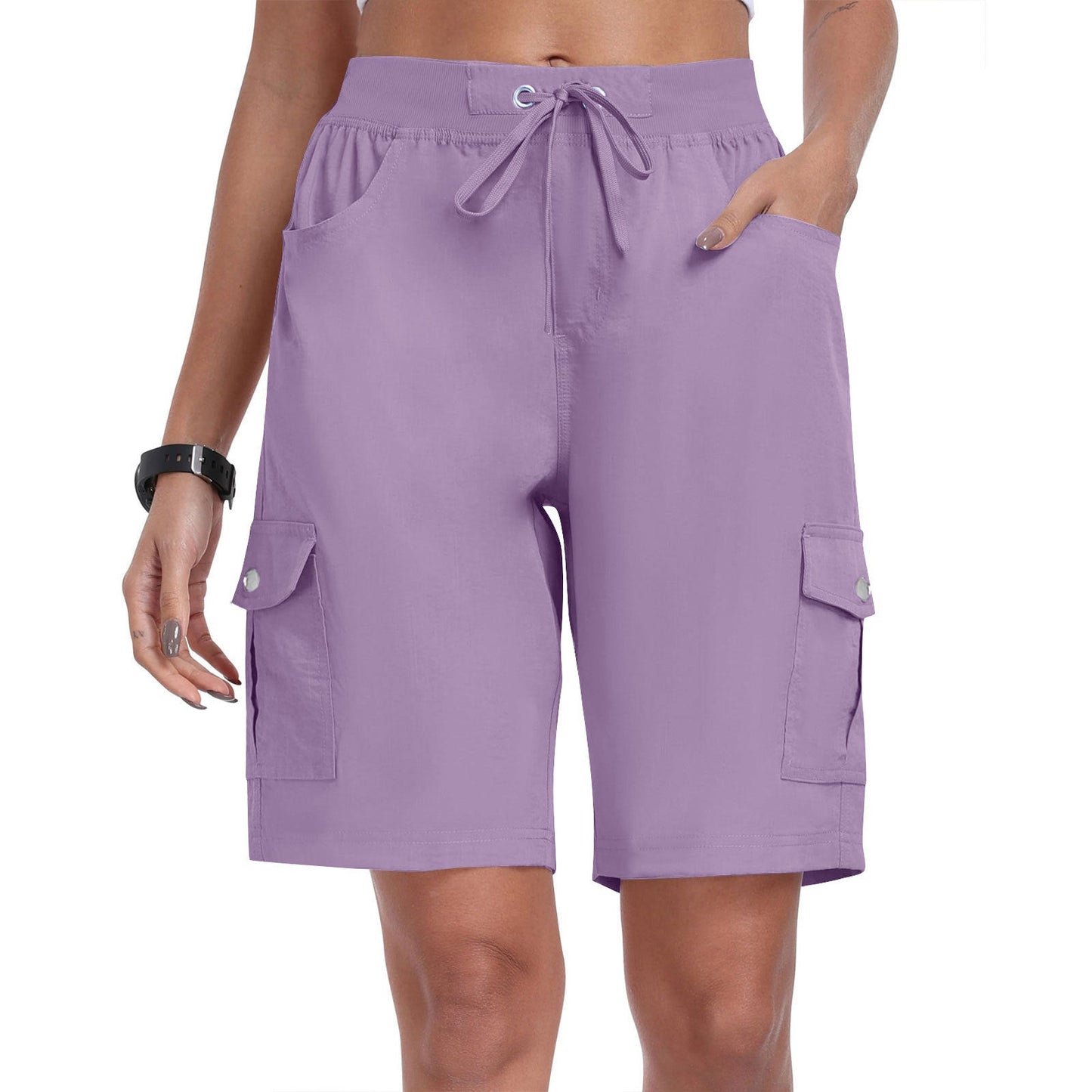 CargoEase - Women 6 Pockets Lightweight Hiking Cargo Shorts