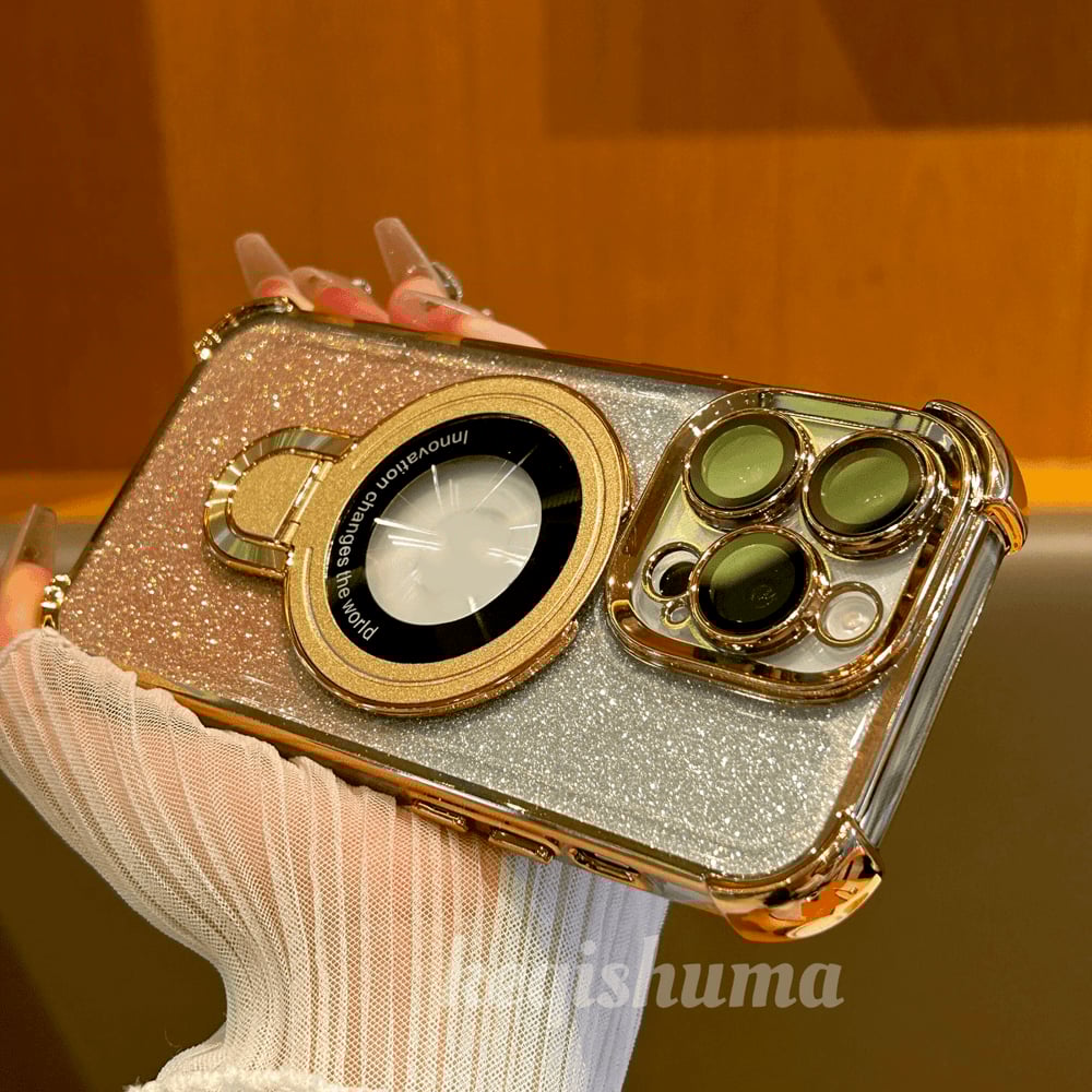 🔥Hot Sale🔥New In Phone Case for iPhone 17 Series - Four Corners Air Cushion Anti-fall Case for iPhone with Invisible Ring Stand