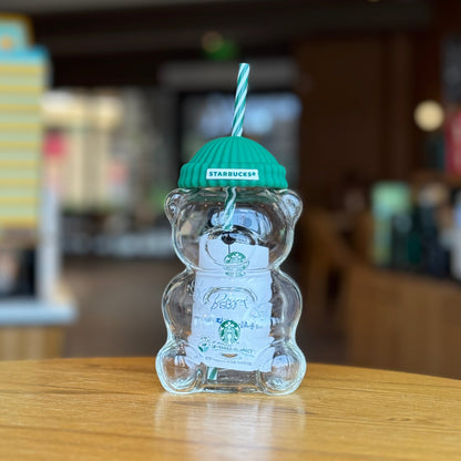 🔥Hot Sale 50% OFF🔥Bearista Glass Straw Cup 🐻✨
