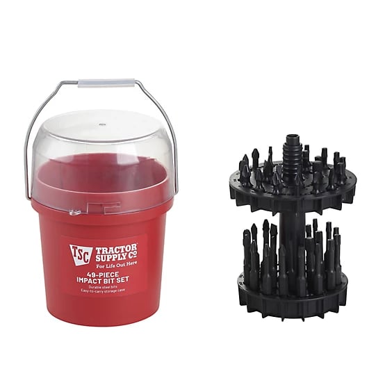 🔥Limited Time Discount 🔥Tractor Supply Assorted Impact Bit Set. 49 pc
