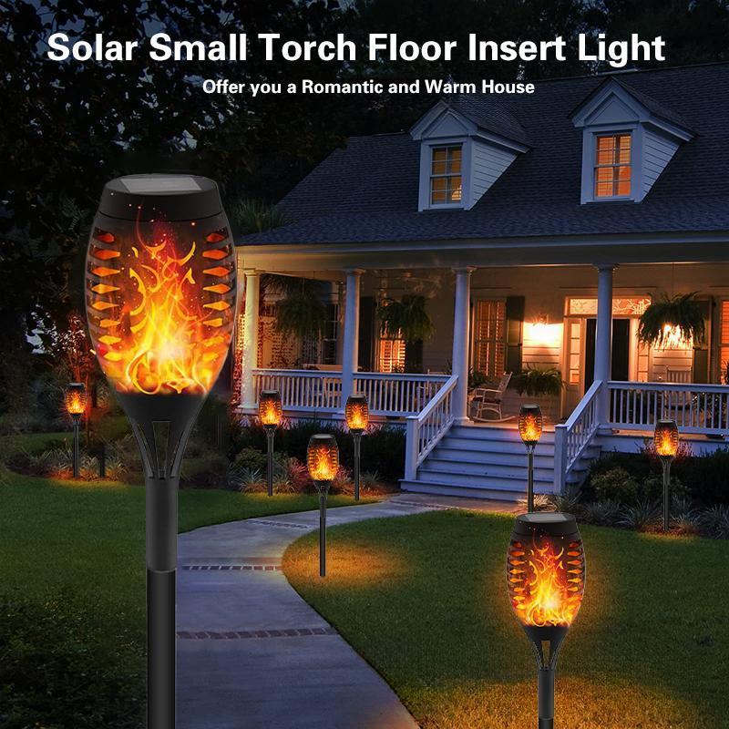 🏆Flash Sale⚡ 50K+ Solar Powered Fire Flame Design Garden Light