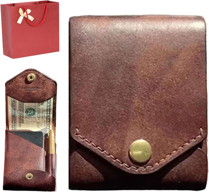 🔥Limited Time Discount 🔥Handmade Leather Wallet for Men with RFID Blocking