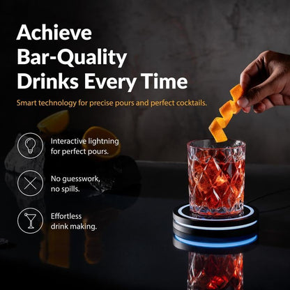 🔥Hot Sale 50% OFF🔥The Barsys 2.0 Coaster | Effortless. Professional Cocktails at Home 💡🔒
