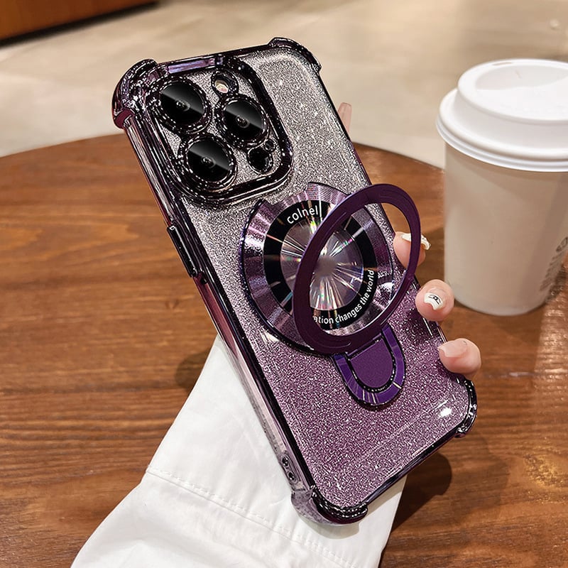 🔥Hot Sale🔥New In Phone Case for iPhone 17 Series - Four Corners Air Cushion Anti-fall Case for iPhone with Invisible Ring Stand