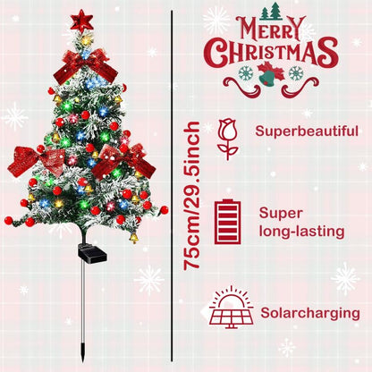🔥Hot Sale 49% off🌟Upgrade Solar Christmas Trees Lights Outdoor Decoration Waterproof