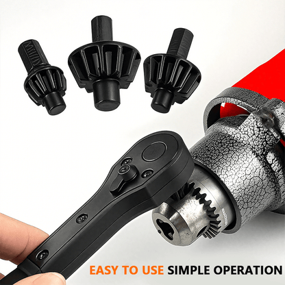 🔥Hot Sale 50% OFF🔥2 in 1 Drill Chuck Ratchet Spanner🛠️