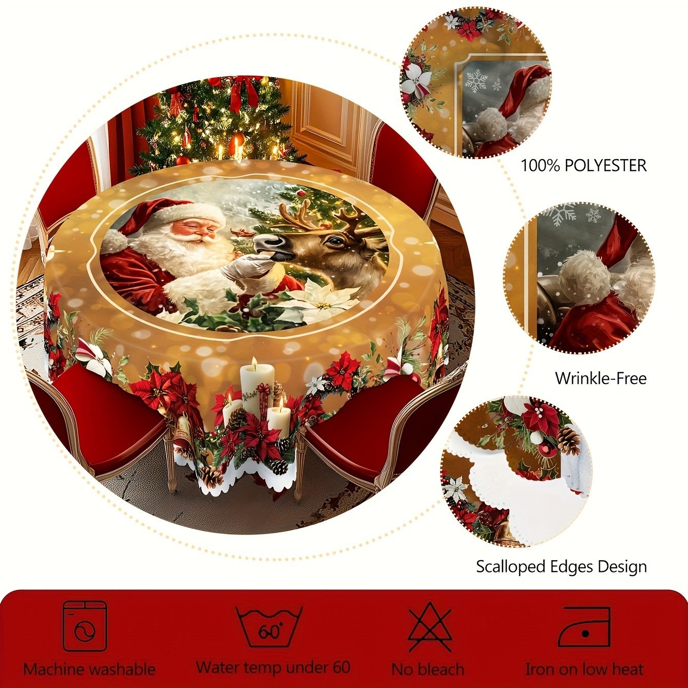 🔥Hot Sale 50% OFF🔥Christmas Tablecloth