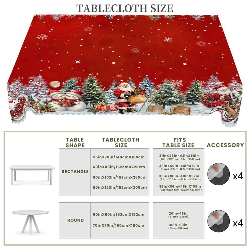 🔥Hot Sale 50% OFF🔥Christmas Tablecloth