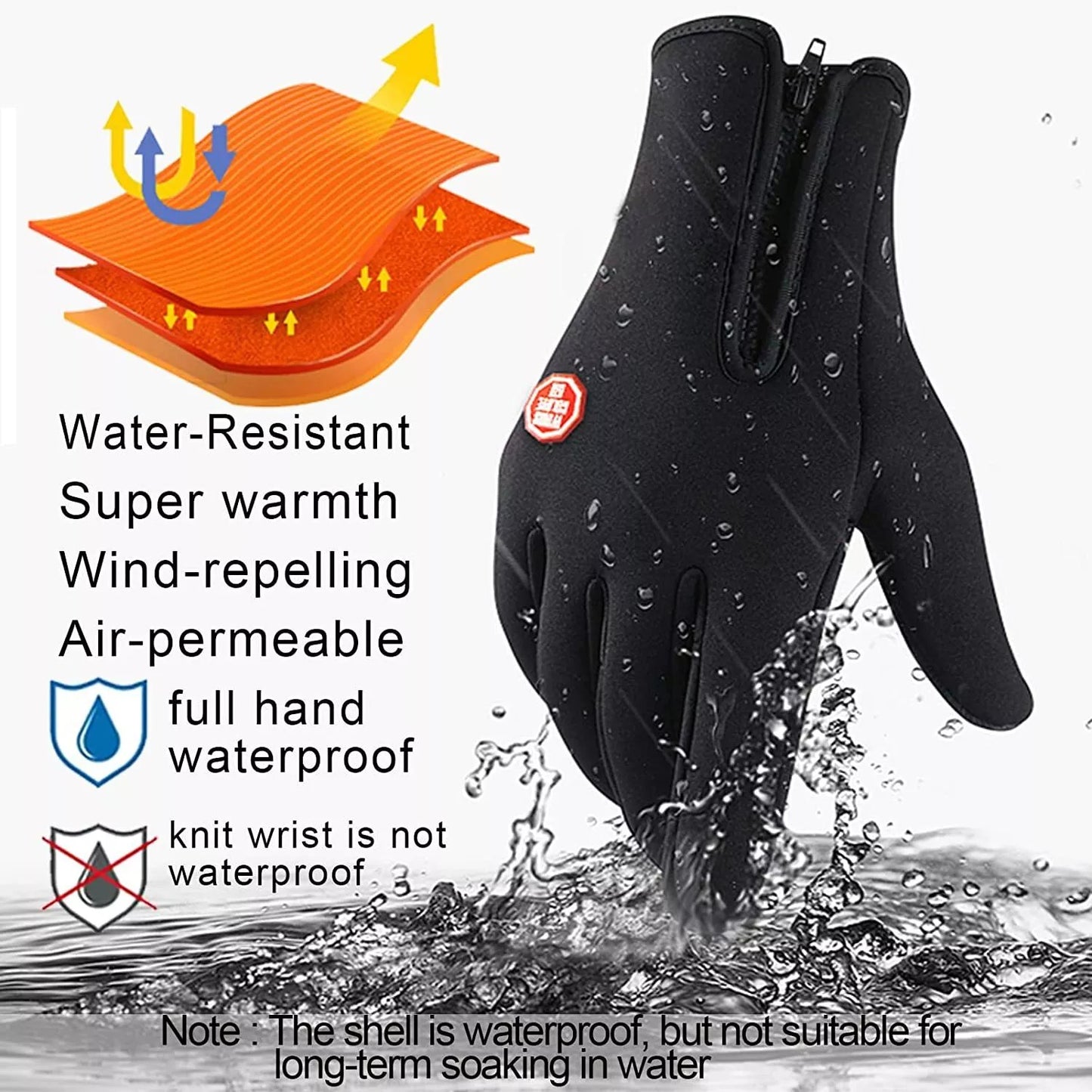 🔥Limited Time Discount 🔥-🏆Ultimate Waterproof & Windproof Thermal Non-Slip Gloves