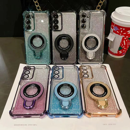 🔥Hot Sale🔥New In Phone Case for iPhone 17 Series - Four Corners Air Cushion Anti-fall Case for iPhone with Invisible Ring Stand