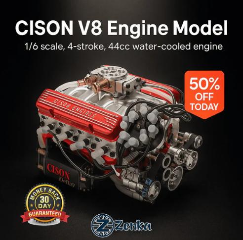 🎉Last Day Promotion 50% OFF🔥 - Gasoline OHV V8 Small-block Engine Model Kits