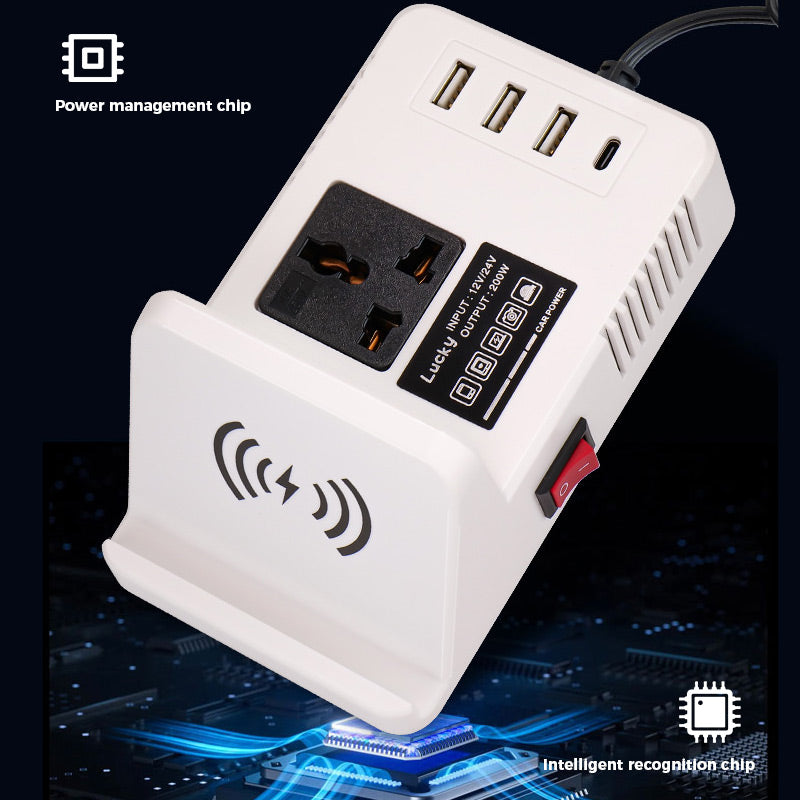 200W Power Inverters for Vehicles 12V/14V to 110V Car Inverter Converter