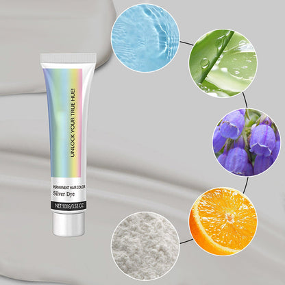 Best Gift🔥2-in-1 Natural Essence Extract Silver Hair Dye