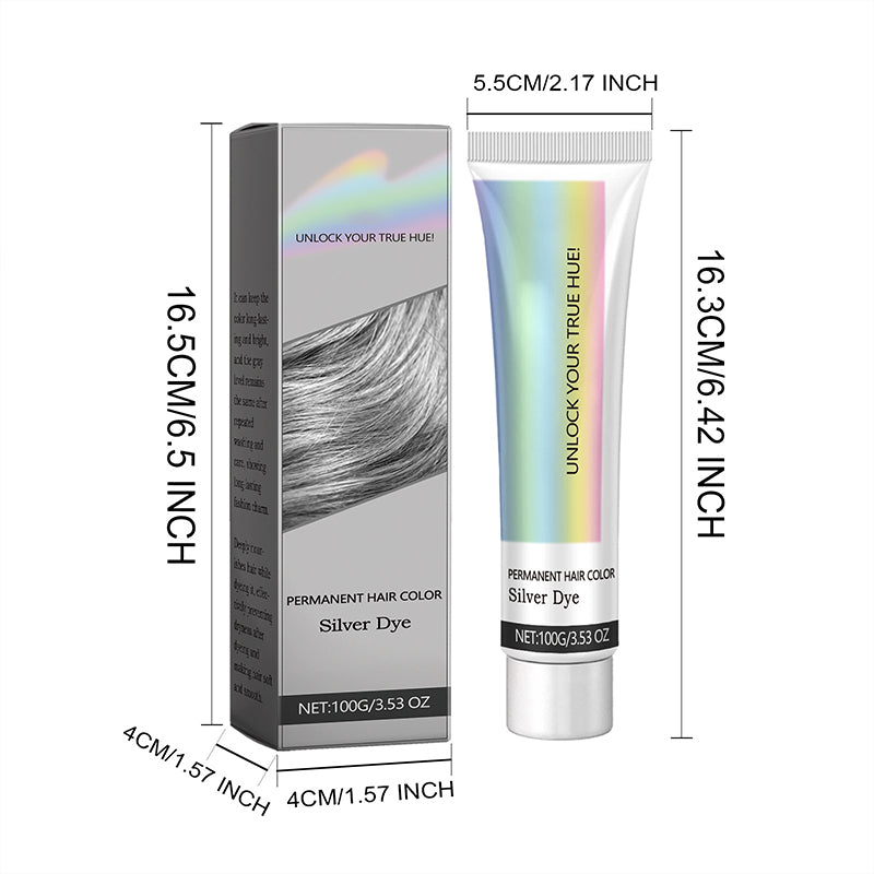 Best Gift🔥2-in-1 Natural Essence Extract Silver Hair Dye
