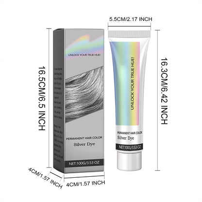 Best Gift🔥2-in-1 Natural Essence Extract Silver Hair Dye