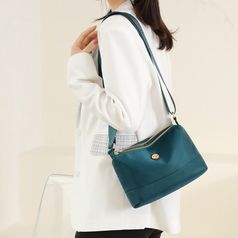 Minimalist Large-Capacity Nylon Shoulder And Crossbody Bag