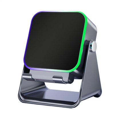 🔥Hot Sale 50% OFF🔥5-in-1 Wireless Induction Bluetooth Speaker with Adjustable Phone Stand