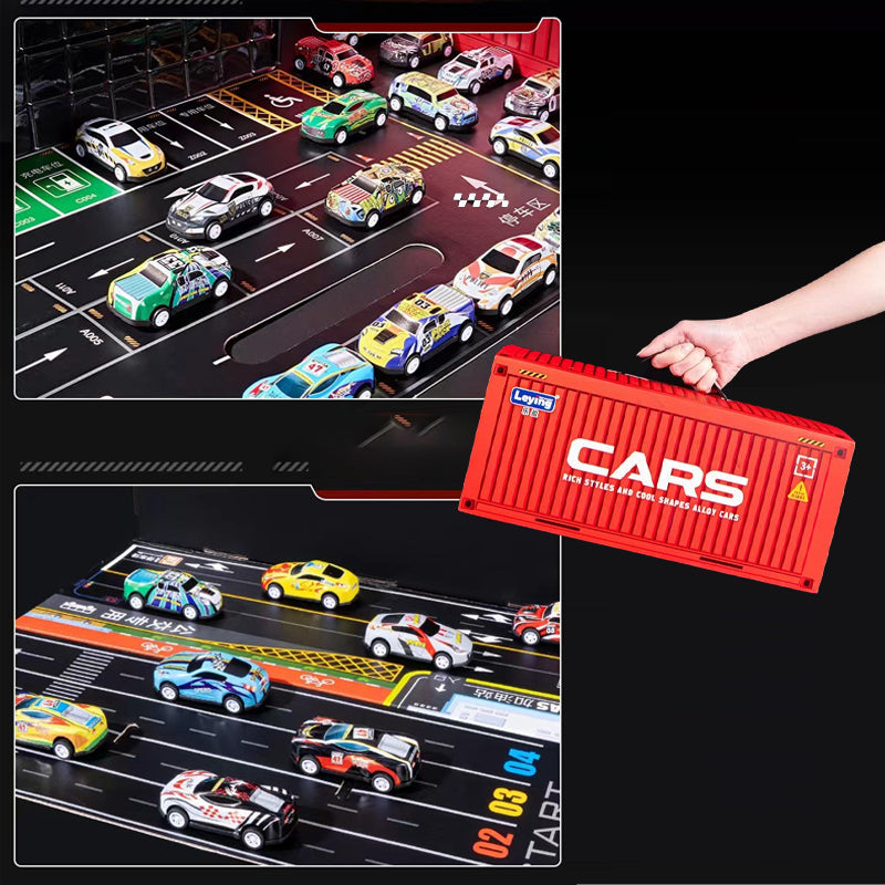 🔥Hot Sale 50% OFF🔥48 Mini Pull-Back Cars with Built-In Garage Set