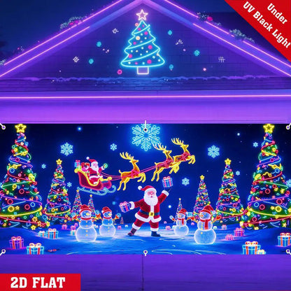 🎄Christmas Sale - 60% OFF! Christmas Garage Door Cover Banner