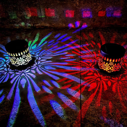 🌞Solar Mandala Light🌀 – Stunning Pattern Projection, 2-in-1 Floor & Wall Design & IP65 Waterproof Auto On/Off 🌿