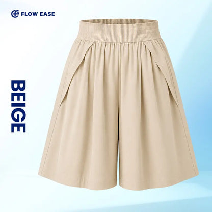 FlowEase knee-length shorts in Beige