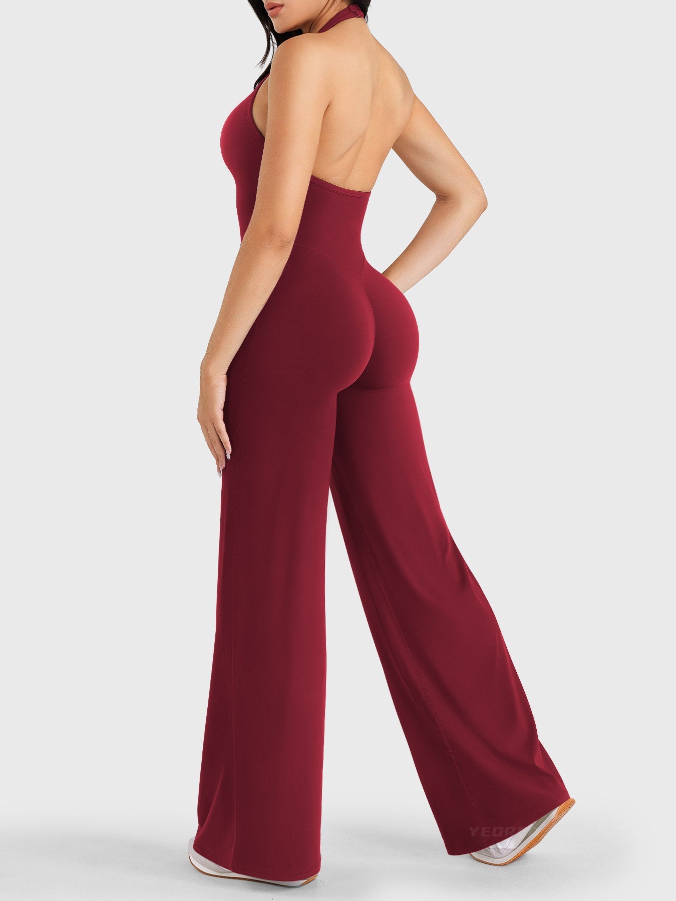 Halter Straight Leg Jumpsuit