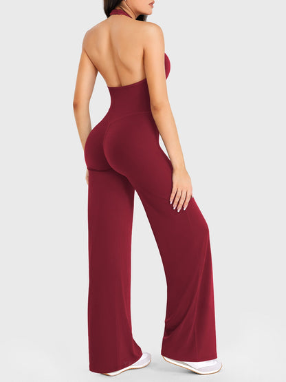 Halter Straight Leg Jumpsuit
