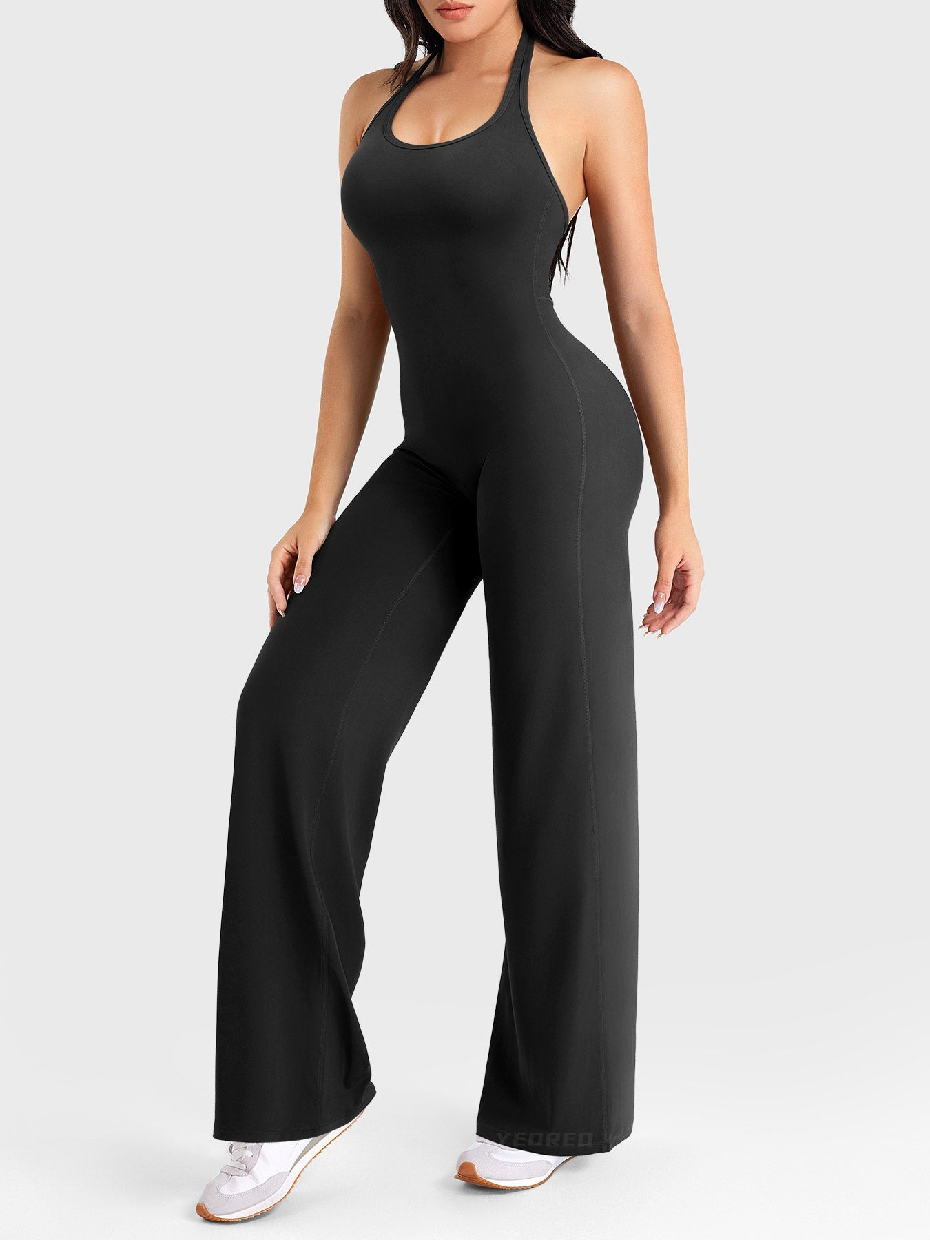 Halter Straight Leg Jumpsuit
