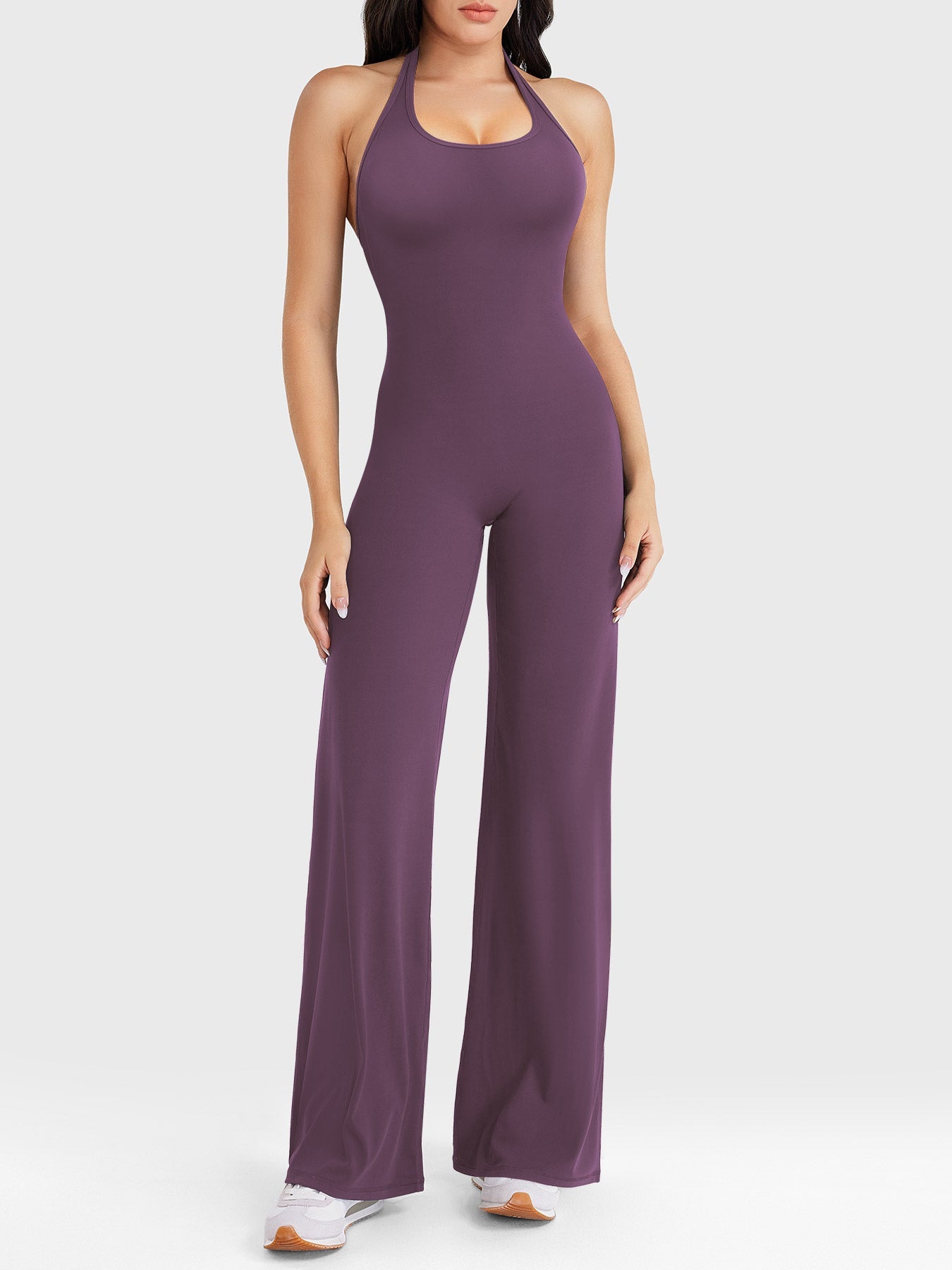 Halter Straight Leg Jumpsuit