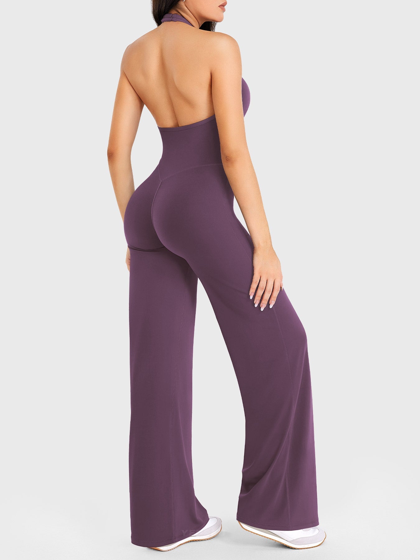 Halter Straight Leg Jumpsuit