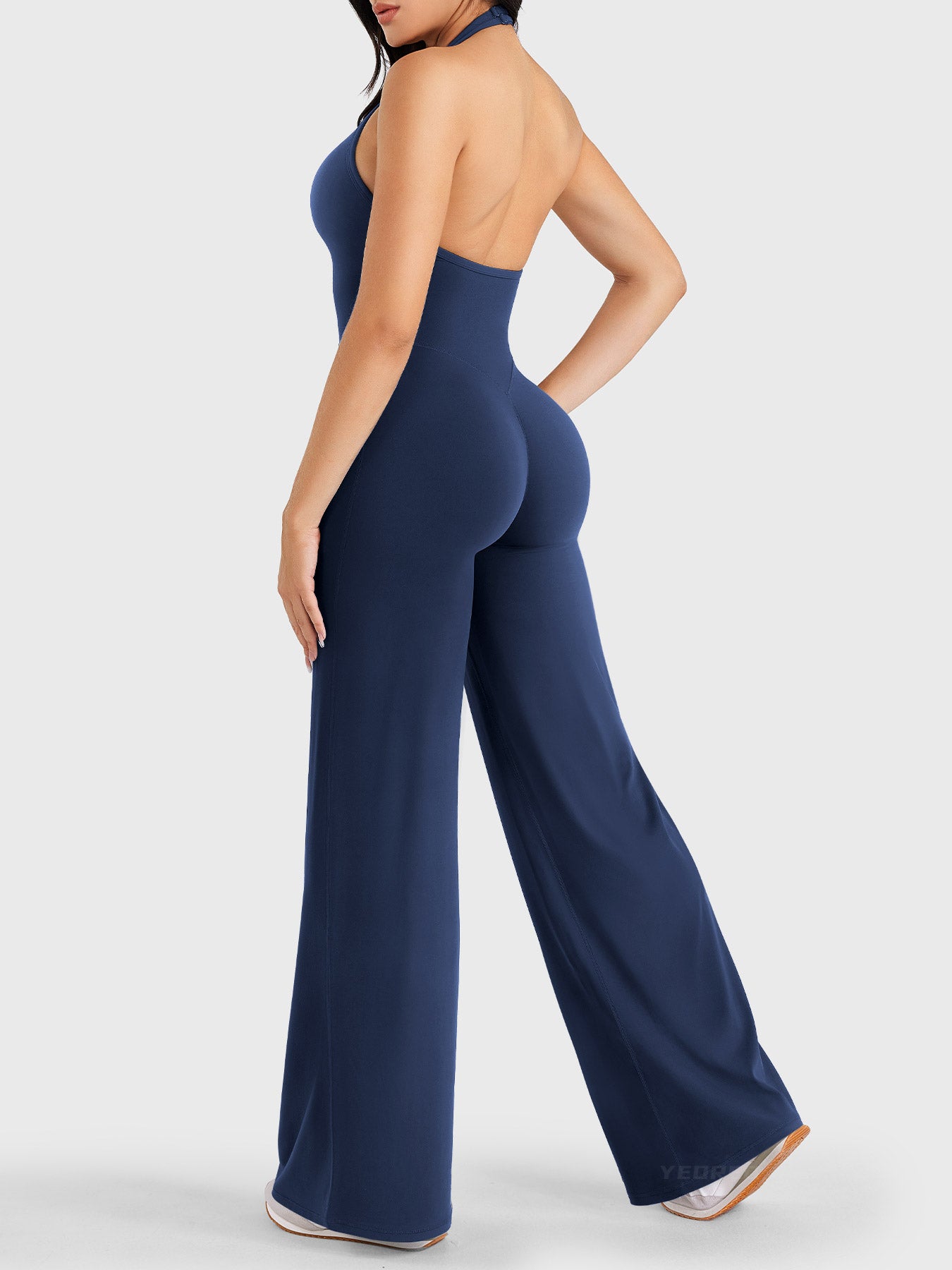 Halter Straight Leg Jumpsuit
