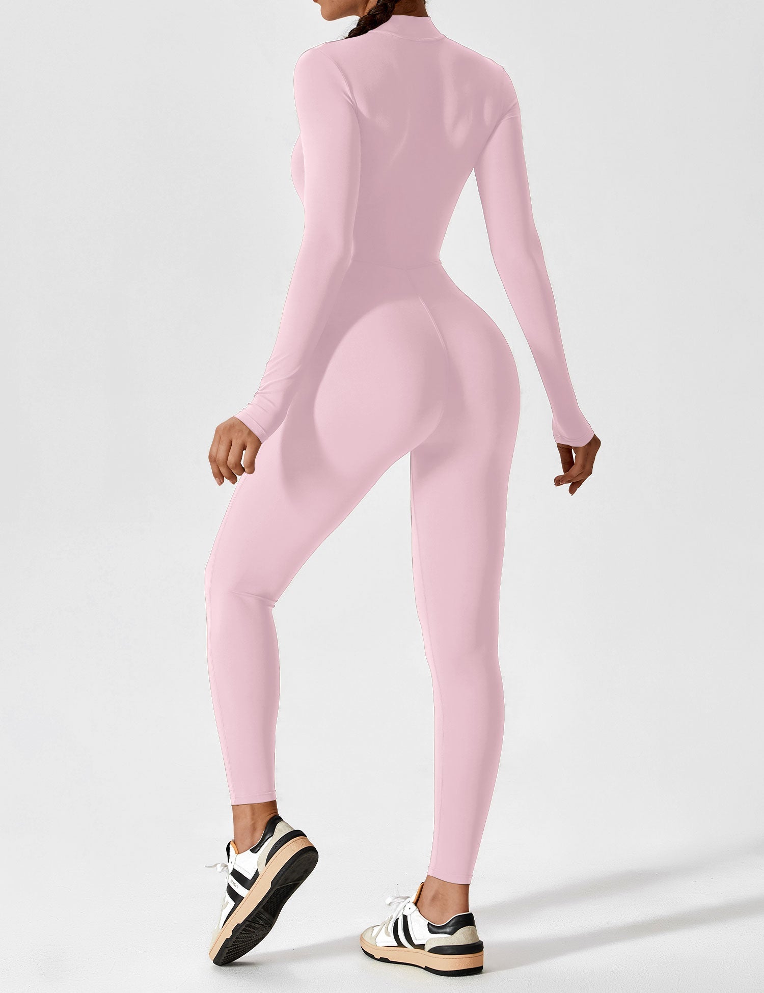 Long Sleeve Zipper Jumpsuit