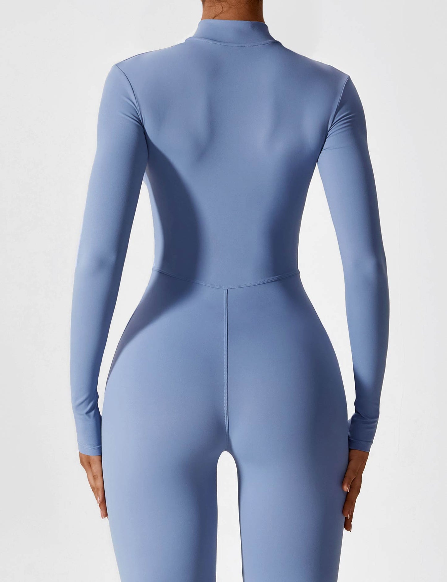Long Sleeve Zipper Jumpsuit