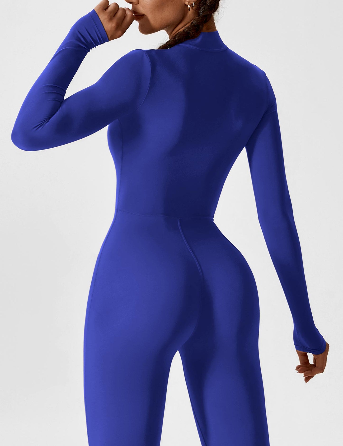 Long Sleeve Zipper Jumpsuit