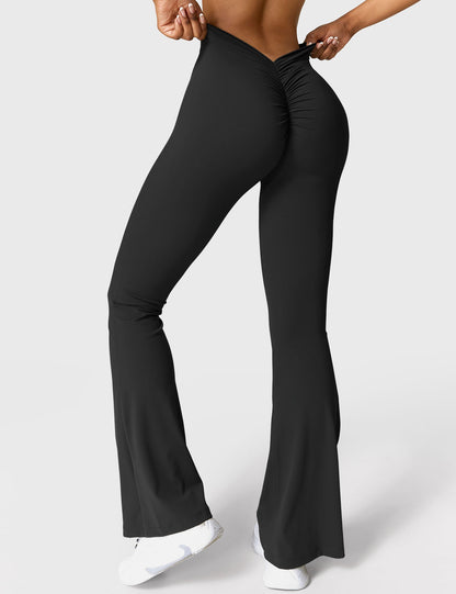V-Back Flare Leggings