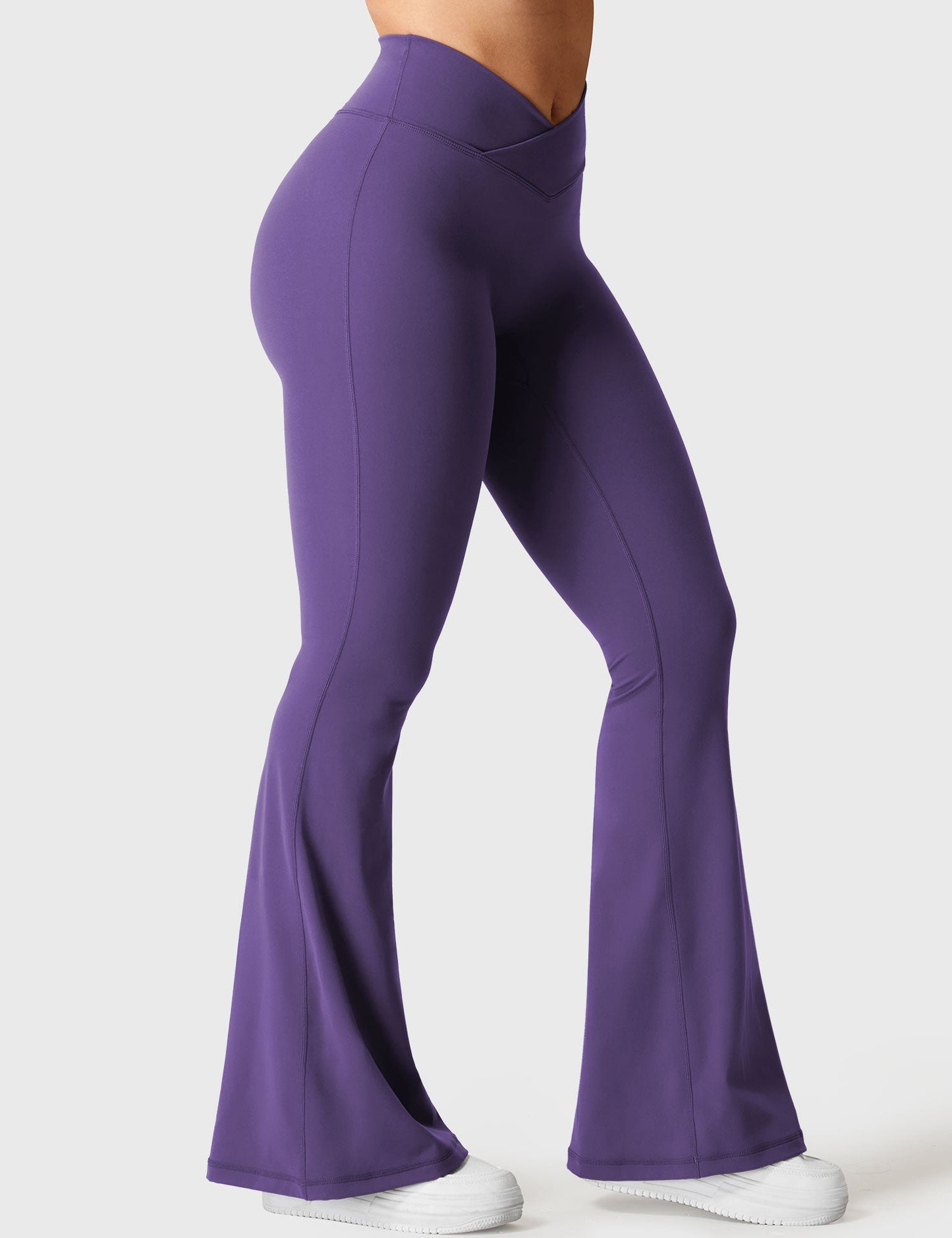 V-Waistband Flare Leggings