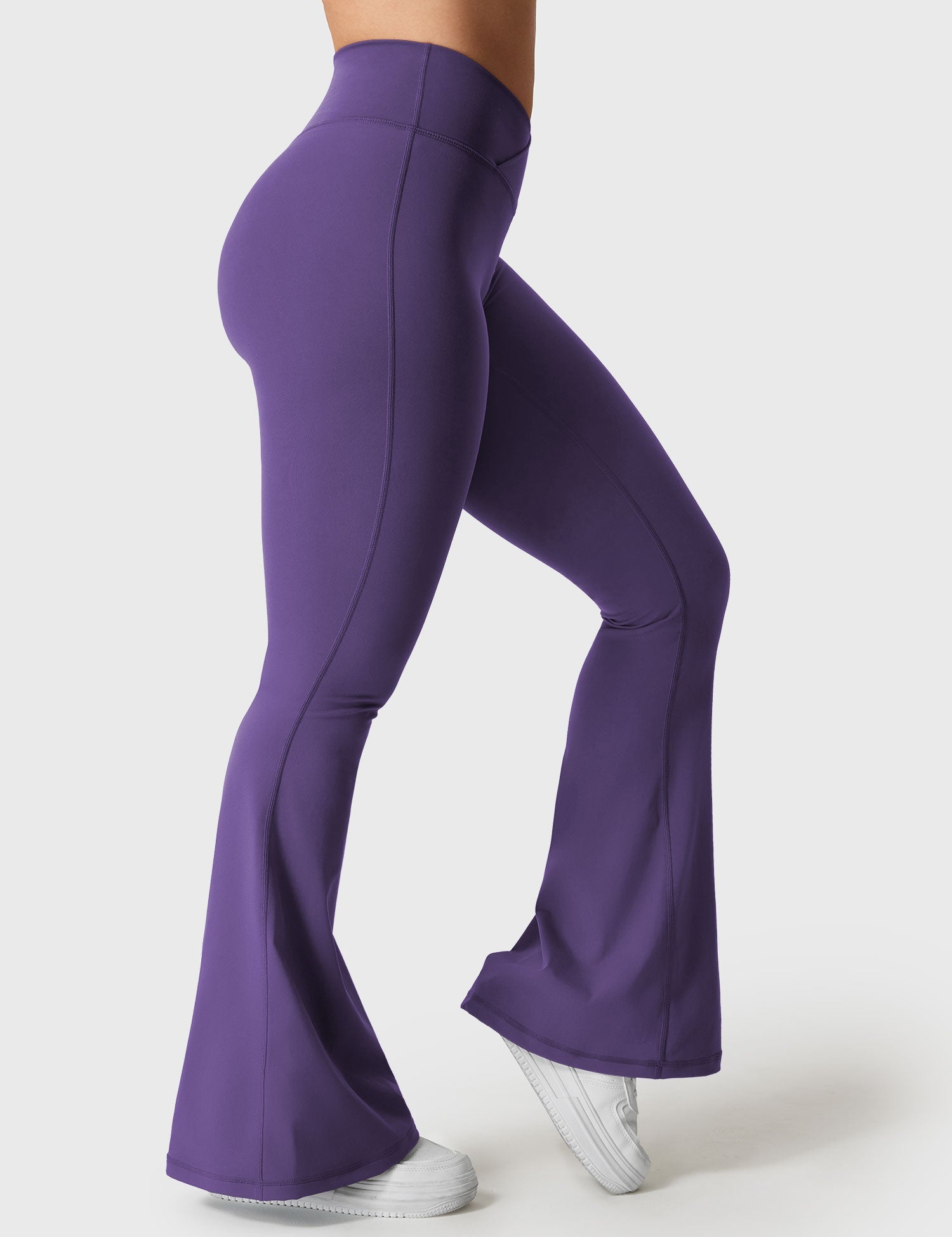 V-Waistband Flare Leggings