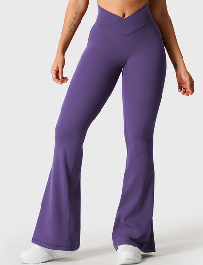 V-Waistband Flare Leggings
