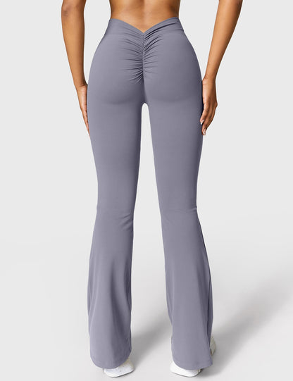 V-Back Flare Leggings