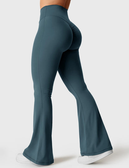 V-Waistband Flare Leggings